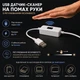 Світлодіодна LED COB стрічка 5 метрів з датчиком-сканером USB на помах руки, білий теплий, світильник з регулюванням яскравості, 3000K - зображення 3