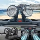 Автомобильный вентилятор Vehicle Fan X666 двойной с двумя головками от прикуривателя для салона авто - изображение 3