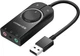 Звукова карта UGREEN 50599 USB — 3.5 мм для наушников и микрофона, 1 м - изображение 1