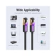 Патч-корд 1m S/FTP cat 7 RJ-45 black Vention (ICDBF) - зображення 4