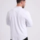 Класична чоловіча сорочка з довгим рукавом SlimFit, біла, розмір M/L - зображення 5