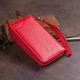 Женский кошелек ST Leather из натуральной кожи красный с монетницей на кнопке и молнии для карт и документов 71114 - изображение 10