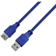 Кабель Prologix подовжувач USB (AM/AF), USB 3.0, 3 м, синій (PR-USB-P-11-30-3m) - зображення 3