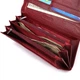 Жіноче портмоне ST Leather для карт з натуральної шкіри бордове з кишенею для телефону 56466 - зображення 7
