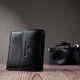 Женский кошелек ST Leather из натуральной кожи черный с внешней монетницей, отделениями для купюр и карт 71139 - изображение 9