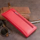 Женский тонкий кошелек ST Leather из натуральной кожи красный на молнии для карт 56489 - изображение 7