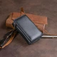 Портмоне унисекс ST Leather из натуральной кожи компактное на магните с монетницей для карт Черное 55690 - изображение 7