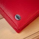 Женский кошелек-клатч ST Leather из натуральной кожи красный на молнии для карт с ремешком 56430 - изображение 9