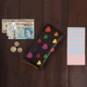 Женский кожаный кошелек из натуральной кожи вертикальный на молнии с RFID защитой с монетницей и ID окном на 14 карт черный мультиколор 61375 - изображение 5