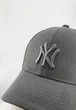 Бейсболка фулка STRETCH COTTON на резинке с вышивкой NY темно-серого цвета M (57-58 см) - изображение 3
