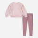 Детский теплый комплект (свитшот + лосины) для девочки Levi`s 157589525 104 см Розовый (1160586304) - изображение 2