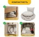 Підвісне плетене крісло-гойдалка LEOBRO Boho Comfort XL 80 см Cream (LB-1109) - зображення 6