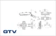 Петля GTV быстросъемная для узкого алюминиевого профиля накладная без доводчика, с монтажной планкой h=2 - изображение 2