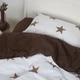 Постільна білизна ТЕП Chocolate Stars Ранфорс полуторна наволочки 70х70 см Білий з коричневим (58950150215) - зображення 4