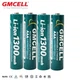 Аккумуляторные батарейки AAA GMCELL Li-ion 1300 mWh (4 шт) 1.5V Мизинчиковые перезаряжаемые 1000+ циклов (BT012) - изображение 1