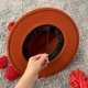Капелюх Федора унісекс зі стійкими полями FeltHat теракотовий - зображення 5