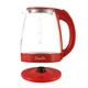 Чайник скло Dario DR1802 red - изображение 2