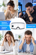 Массажер для глаз 4D с компрессионным массажем, подогревом, вибрацией и Bluetooth - изображение 2