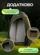 Туристическая палатка для душа 120x120x190 см автоматическая душевая кабина туалет для кемпинга с внутренним карманом хаки - изображение 5
