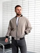 Мужской демисезонный бомбер Top Clothes M Бежевый К-1608 - изображение 2