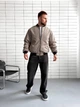 Мужской демисезонный бомбер Top Clothes M Бежевый К-1608 - изображение 3