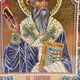 Ікона "Спиридон Триміфунтський" на склі в білій рамі - зображення 3