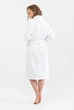 Халат махровый unisex Lotus Home - Basic Line white 3XL - изображение 5
