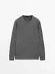 Чоловічий светр Massimo Dutti L сірий - изображение 4