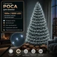 Светодиодная гирлянда Роса с блоком 100 м 1000 LED Холодный белый свет Зеленый провод - изображение 1