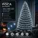Светодиодная гирлянда Роса с блоком 50 м 500 LED Холодный белый свет Зеленый провод - изображение 1