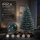 Светодиодная гирлянда Роса с блоком 10 м 100 LED Холодный белый свет Серебристый провод - изображение 1