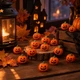 Набір міні-гарбузів 10 шт Halloween маленький декор для дому, кав'ярень, горщиків, ігор, офісів, маленькі гарбузи Хелловін - зображення 2