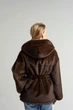 Жіноча дублянка зимова двостороння UF-Fashion N89V 48 шоколадний - зображення 3