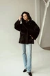 Зимова жіноча дублянка двостороння UF-Fashion N89V 42 чорний - зображення 2