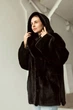 Зимова жіноча дублянка двостороння UF-Fashion N89V 42 чорний - зображення 3