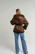 Жіноча дублянка зимова двостороння UF-Fashion N89V 48 шоколадний - зображення 10