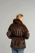 Зимняя женская двусторонняя дубленка-шуба UF-Fashion N88V 40 шоколадный - изображение 3