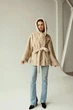 Женская зимняя двусторонняя дубленка UF-Fashion N89V 46 бежевый - изображение 4