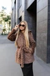 Зимняя женская шуба UF-Fashion Ш-304 50 капучино - изображение 2