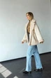 Женская зимняя двусторонняя шуба UF-Fashion N88V 52 бежевый - изображение 8