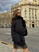 Жіноча екошуба двостороння UF-Fashion N74V 42 чорний - зображення 8