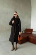 Жіноче зимове довге пальто UF-Fashion N162V 46 чорний+шоколад - зображення 2