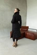 Жіноче зимове довге пальто UF-Fashion N162V 46 чорний+шоколад - зображення 7