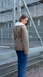 Дубленка женская зимняя двусторонняя UF-Fashion Д-370 44 темно-бежевый - изображение 5