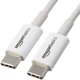 Кабель Amazon Basics USB-C на USB-C белый для зарядки и передачи данных 60 Вт (20 В 3 А) скорость 480 Мбит/с сертифицированный USB-IF длина 0.9 м - изображение 1