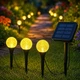 Садовая гирлянда на солнечной батарее 11,73 м 100 LED 20 шариков теплый белый свет - изображение 1