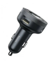 FM-трансмітер Baseus CCLH-01 Bluetooth 5.0 MP3 Hands Free 2×USB 3.4A, чорний - зображення 2