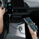 FM-трансмітер Baseus CCLH-01 Bluetooth 5.0 MP3 Hands Free 2×USB 3.4A, чорний - зображення 4