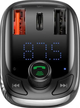 FM-модулятор Baseus CCTM-B01 S-13 Bluetooth 5.0, QC3.0 + PD 36W, 2×USB + USB Type-C, Hands Free, чорний - зображення 5