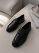 Лоферы с ремешком в стиле Hermes Женские Loretta Черный 38 (24 см) Код: E610-7 black - изображение 2